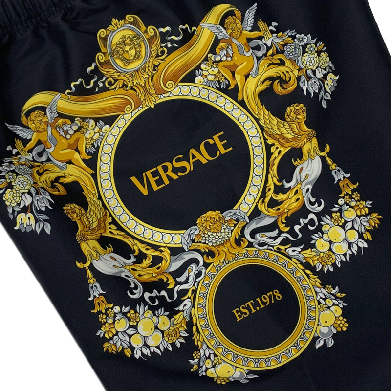 Versace Logo Print Swim Shorts | Designer code: 10015981A06330 | Luxury Fashion Eshop | Lamode.com.hk