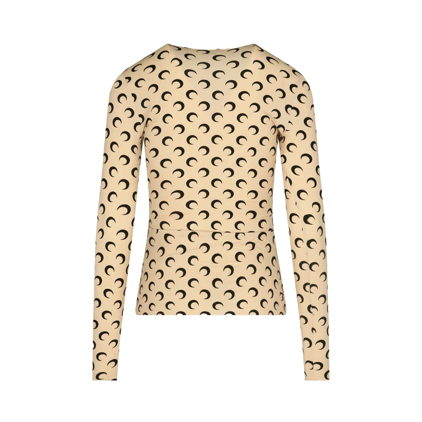 Marine Serre Crescent Moon Print Jersey Top | Designer code: T068ICONWSS22 | Luxury Fashion Eshop | Lamode.com.hk