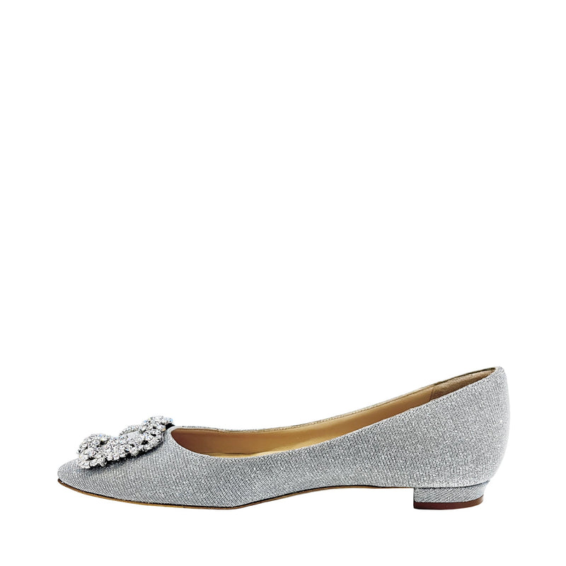 Manolo Blahnik Hangisi Buckled Ballerina Flats | Designer code: 9XX0590 | Luxury Fashion Eshop | Lamode.com.hk