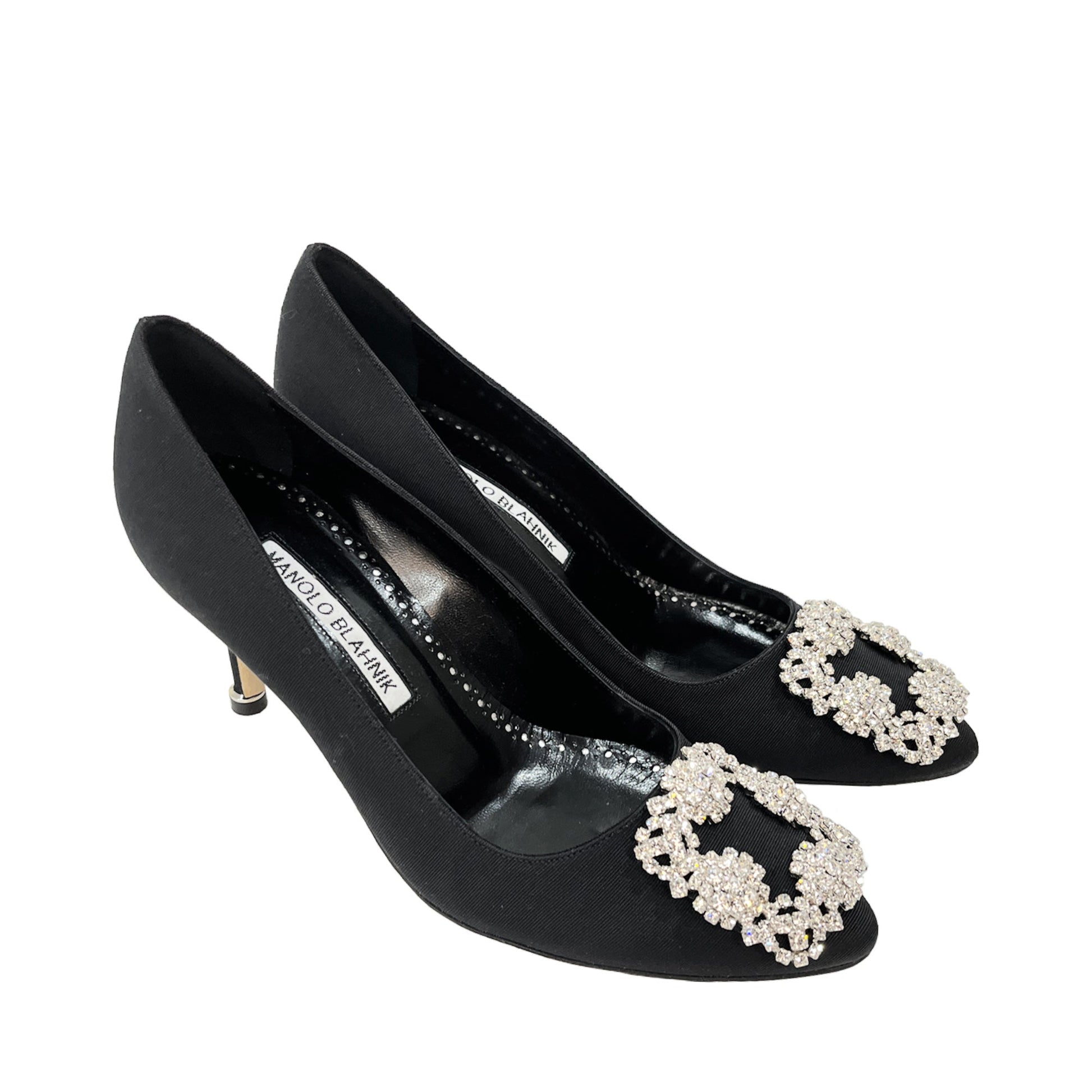 Manolo Blahnik Crystal Embellished Pumps | Designer code: 3222217 | Luxury Fashion Eshop | Lamode.com.hk