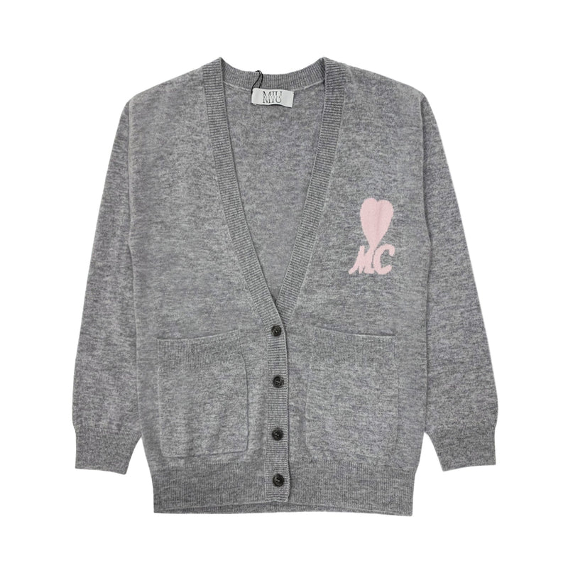 Miuccia Sweetheart Cardigan | Designer code: MC2022AW0100 | Luxury Fashion Eshop | Lamode.com.hk