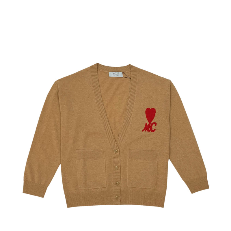 Miuccia Sweetheart Cardigan | Designer code: MC2022AW0100 | Luxury Fashion Eshop | Lamode.com.hk