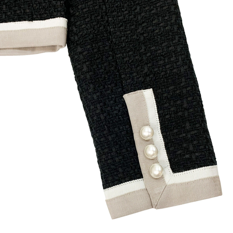 Miuccia Tweed Jacket With Pearl Buttons | Designer code: MC2022AW0005 | Luxury Fashion Eshop | Lamode.com.hk