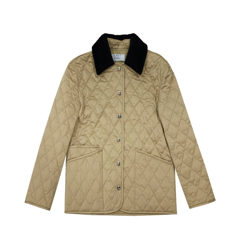 Miuccia Diamond Quilted Jacket | Designer code: MC2022AW0025 | Luxury Fashion Eshop | Lamode.com.hk