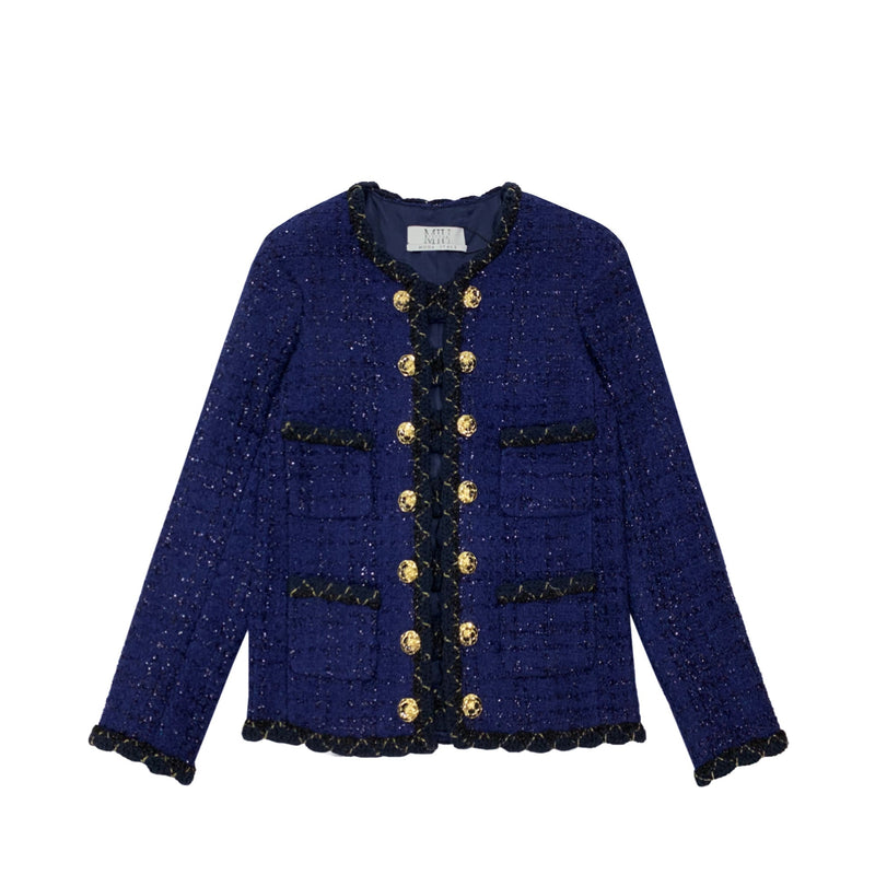 Miuccia Double Breasted Tweed Jacket | Designer code: MC2022AW0081 | Luxury Fashion Eshop | Lamode.com.hk