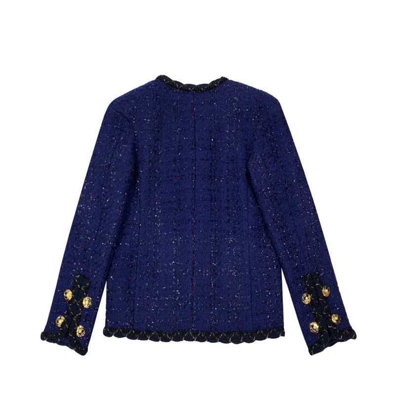 Miuccia Double Breasted Tweed Jacket | Designer code: MC2022AW0081 | Luxury Fashion Eshop | Lamode.com.hk