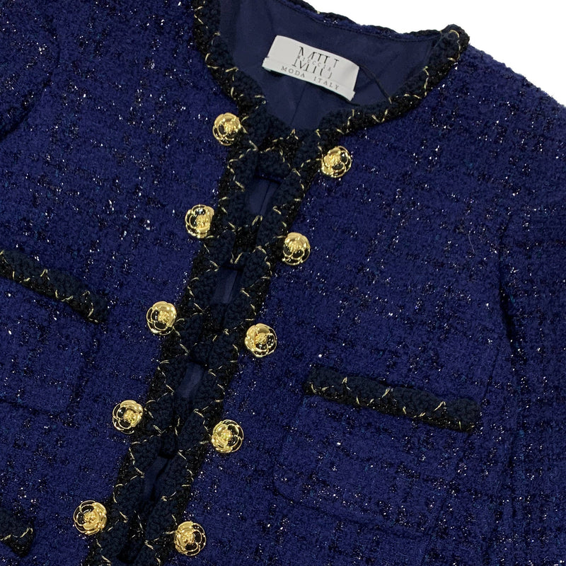 Miuccia Double Breasted Tweed Jacket | Designer code: MC2022AW0081 | Luxury Fashion Eshop | Lamode.com.hk