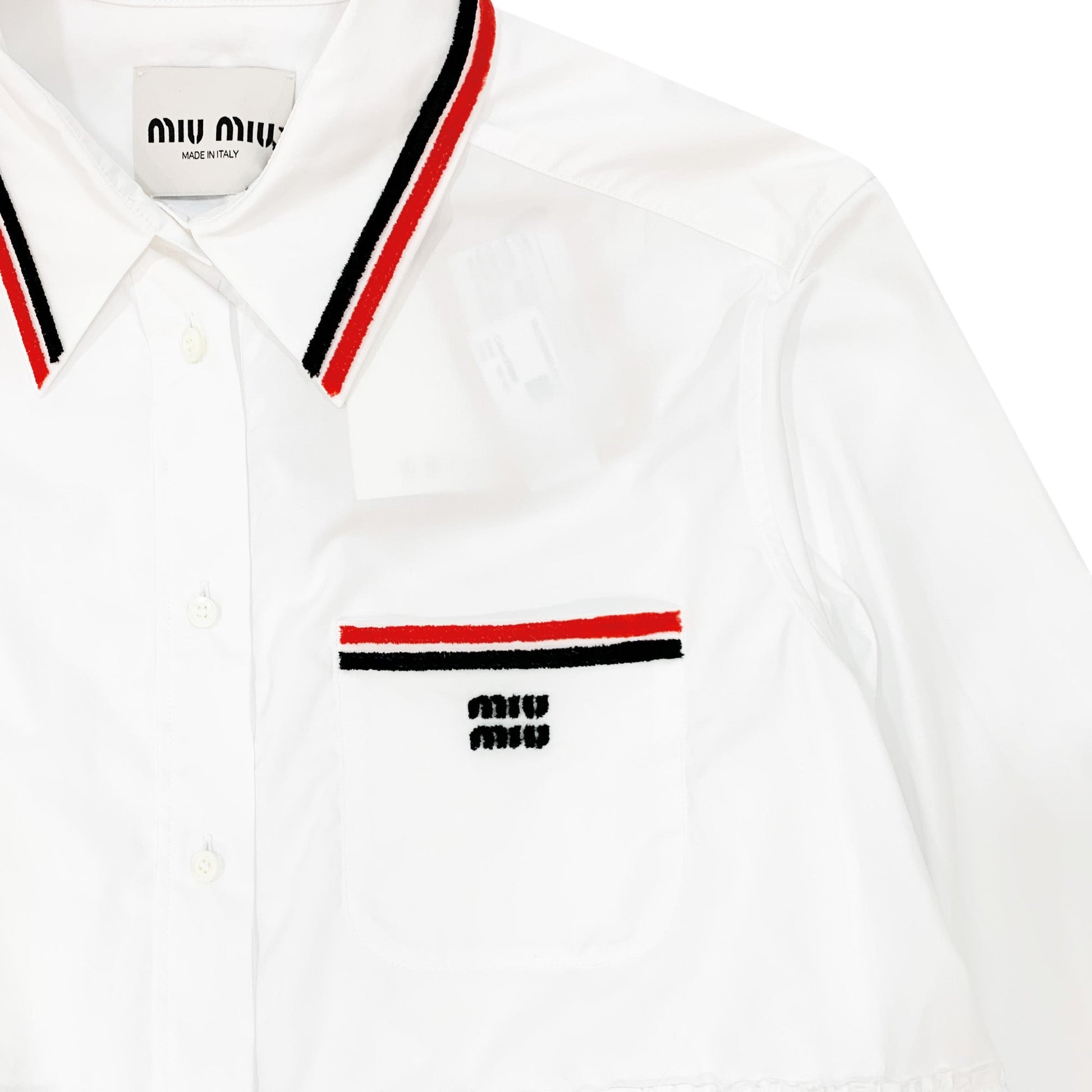 Miu miu Poplin Mini Dress | Designer code: MF460610RG | Luxury Fashion Eshop | Lamode.com.hk