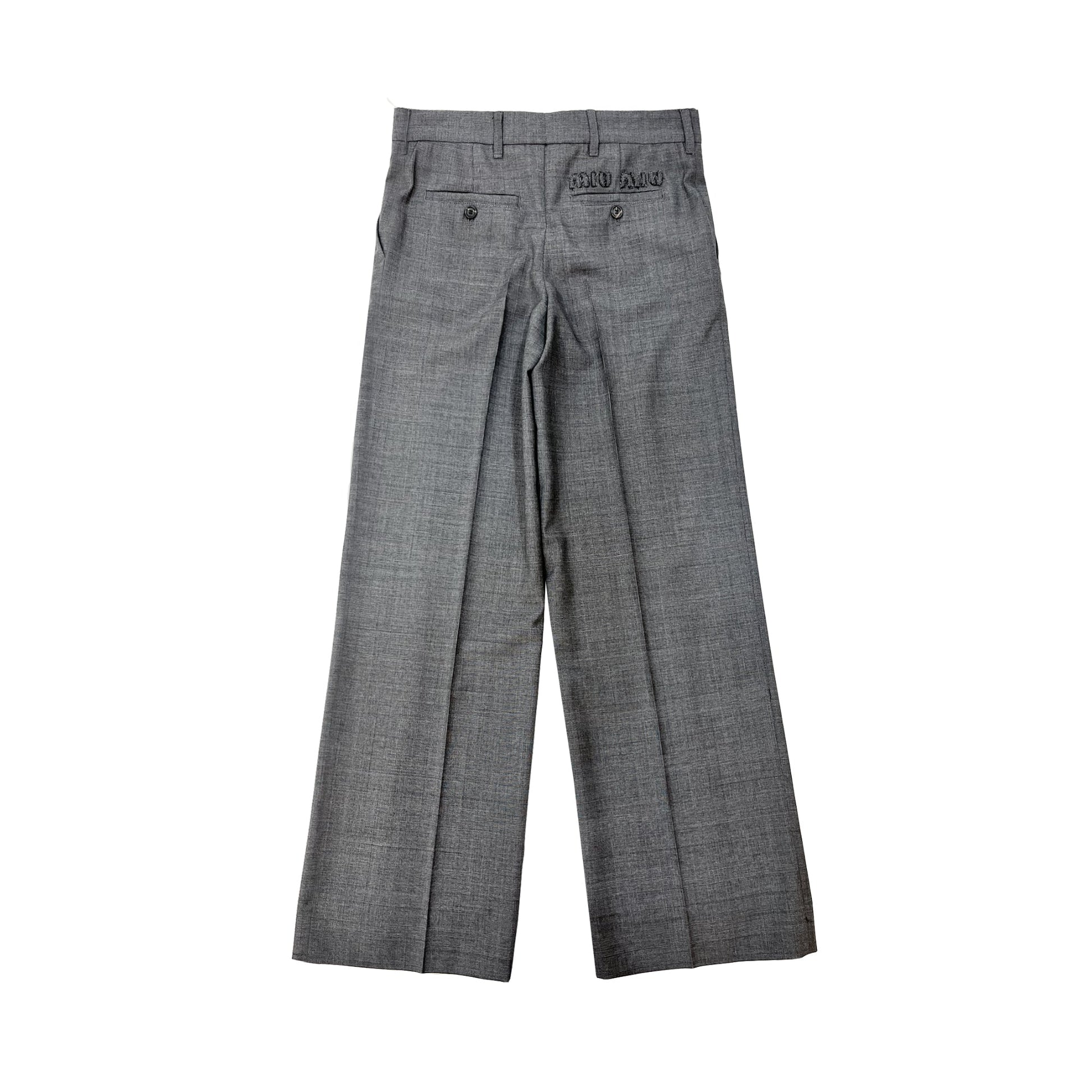 Miu Miu Check Trousers | Designer code: MP157810DI | Luxury Fashion Eshop | Lamode.com.hk