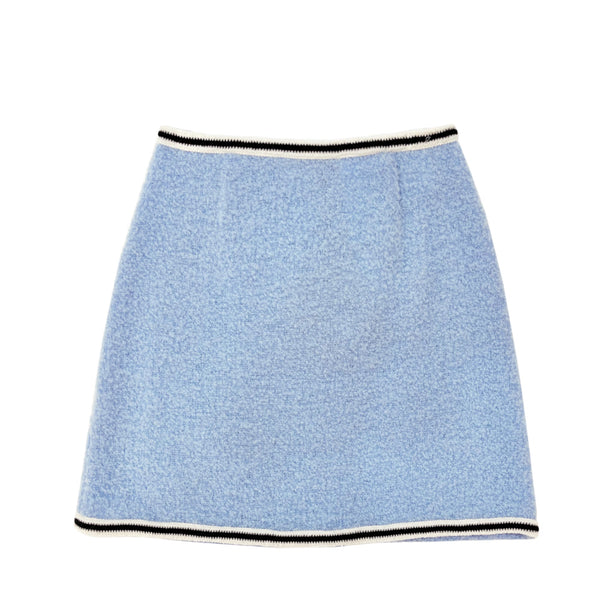 Miu Miu Monogram Boucle Mini Skirt | Designer code: MG17332E37 | Luxury Fashion Eshop | Lamode.com.hk