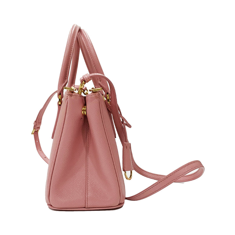 PRADA Prada Galleria small handbag in Saffiano Lux leather - Brown