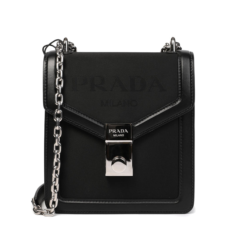 Prada Flap Lock Details Shoulder Bag | Designer code: 1BD254VUOH2DLM | Luxury Fashion Eshop | Lamode.com.hk