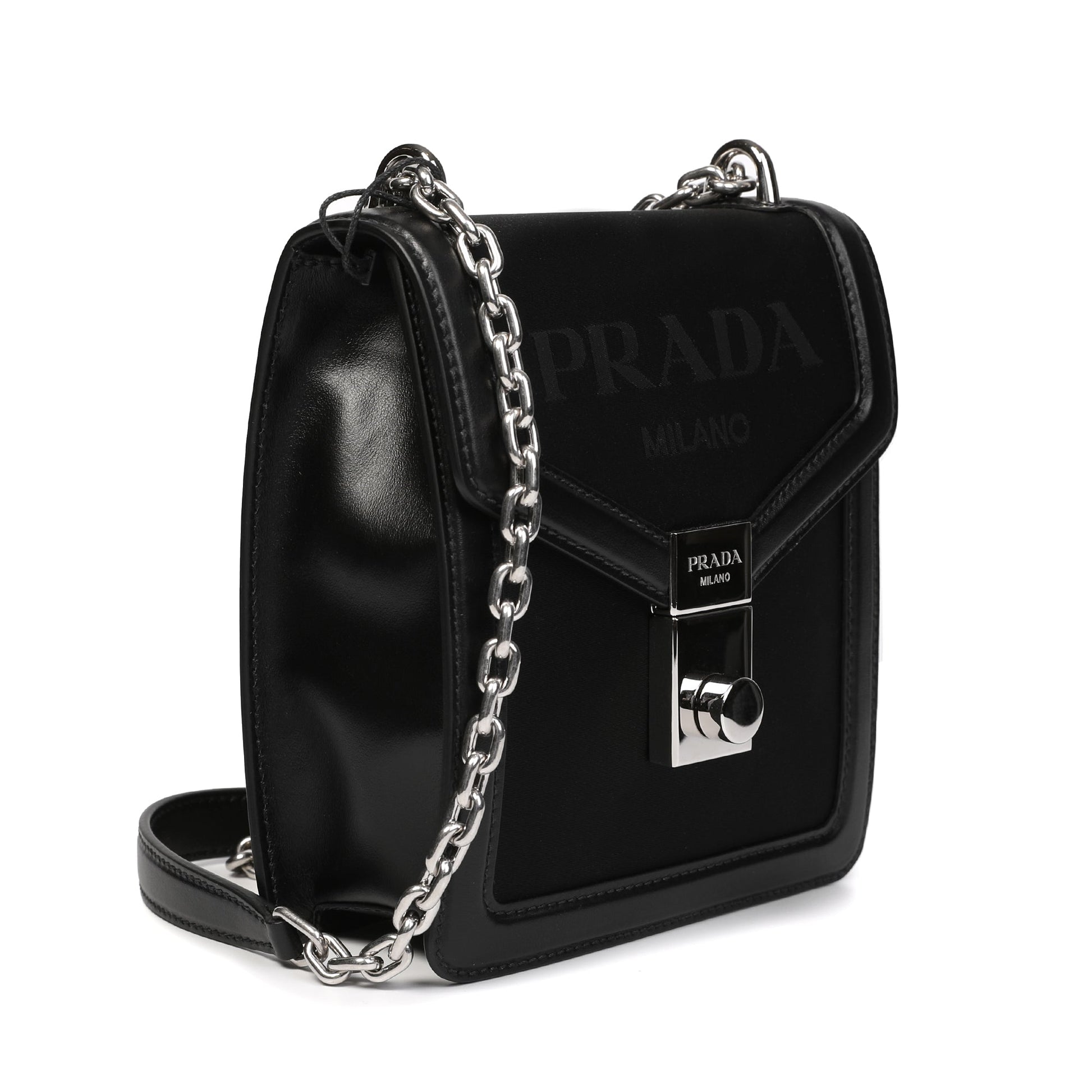 Prada Flap Lock Details Shoulder Bag | Designer code: 1BD254VUOH2DLM | Luxury Fashion Eshop | Lamode.com.hk