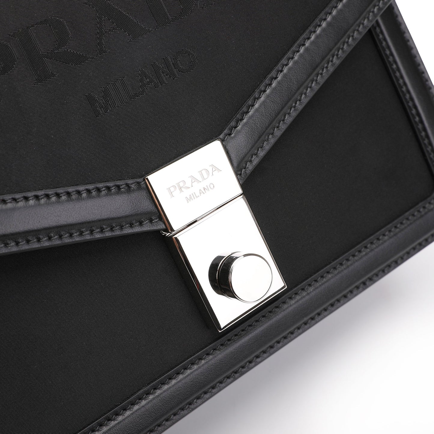 Prada Logo Embossed Crossbody Bag | Designer code: 1BD253VCOH2DLM | Luxury Fashion Eshop | Lamode.com.hk