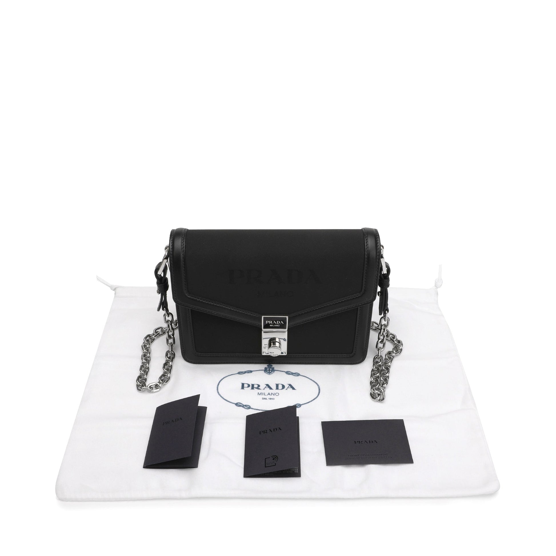 Prada Logo Embossed Crossbody Bag | Designer code: 1BD253VCOH2DLM | Luxury Fashion Eshop | Lamode.com.hk