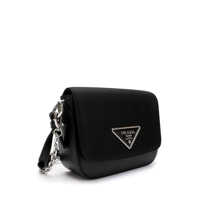 Prada logo plaque shoulder bag top