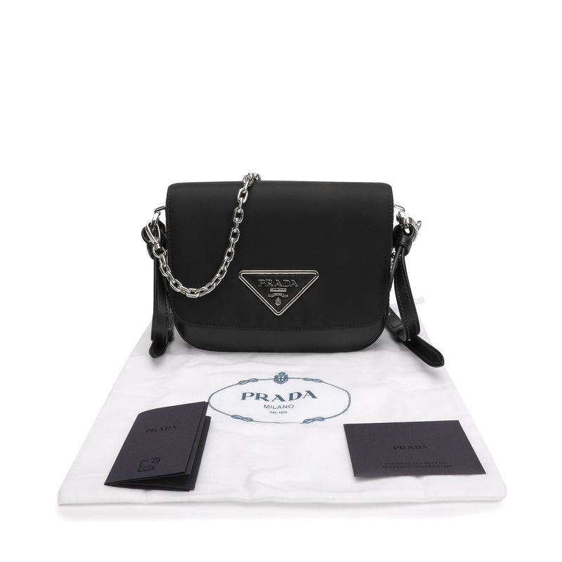 Prada Triangle Plaque Shoulder Bag, Designer code: 1BC155VOOMZO6, Luxury  Fashion Eshop