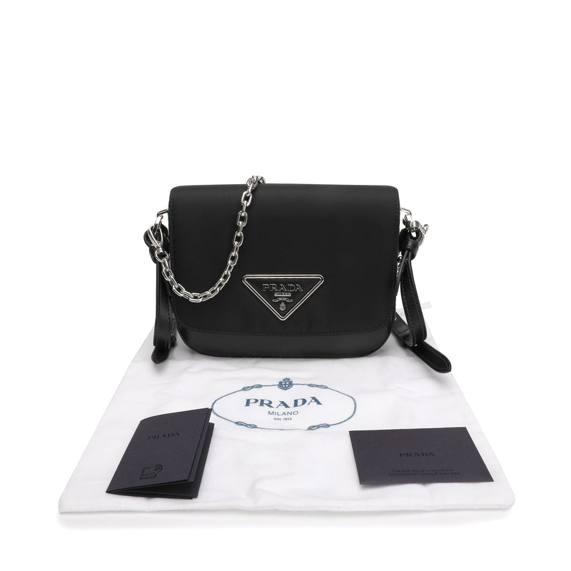 Prada Identity Logo Plaque Shoulder Bag | Designer code: 1BD263VIOO2DLN | Luxury Fashion Eshop | Lamode.com.hk