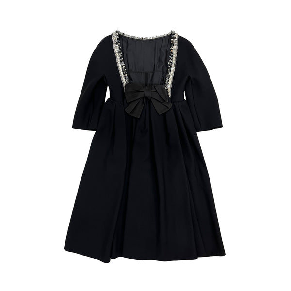 Prada Embellished Collar Babydoll Dress | Designer code: P3D47RS2111YHX | Luxury Fashion Eshop | Lamode.com.hk