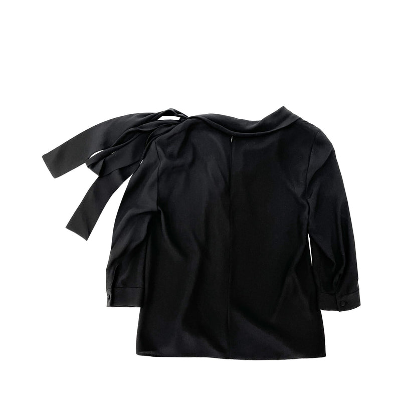 Prada Bow Detailng Blouse | Designer code: P903IS2111H51 | Luxury Fashion Eshop | Lamode.com.hk