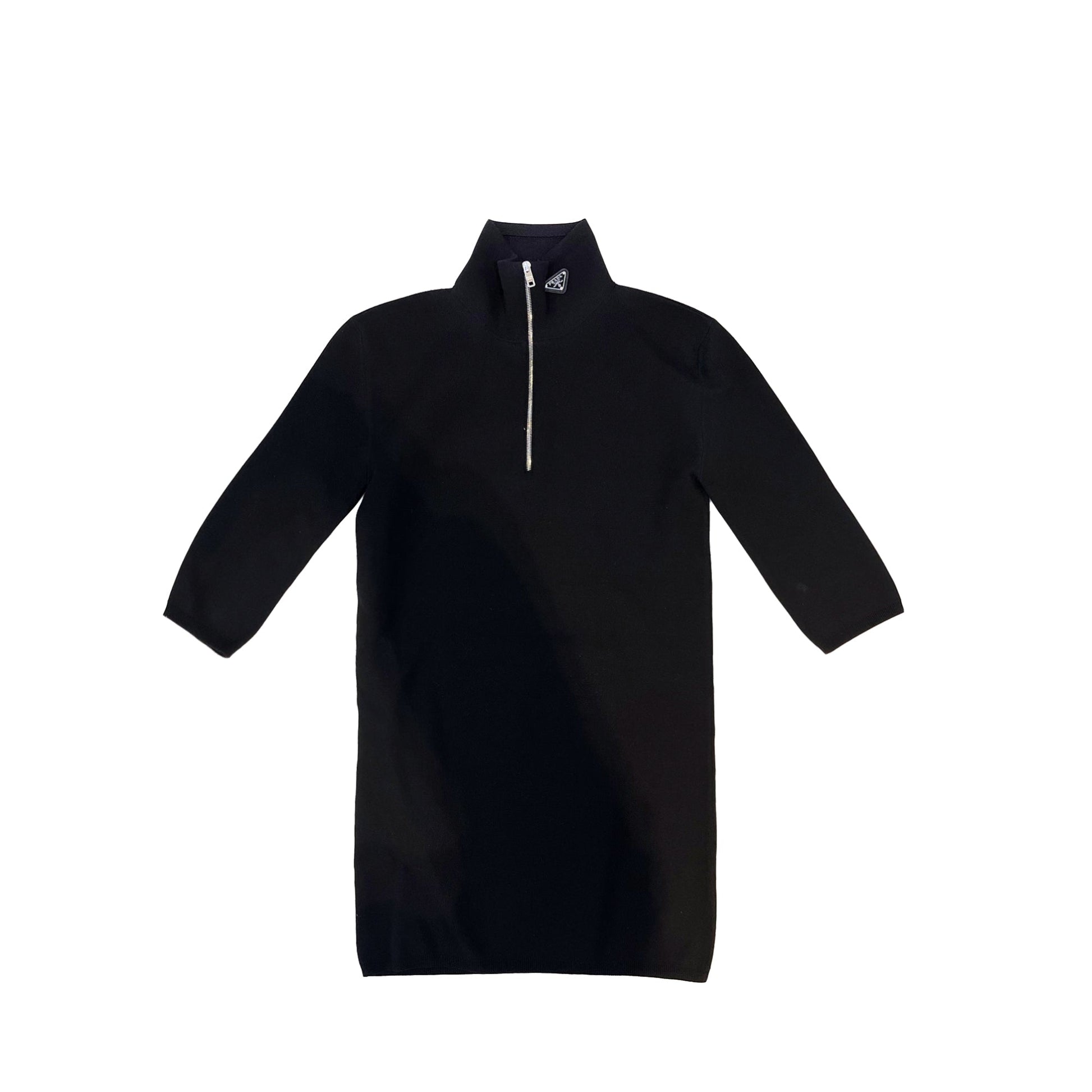 Prada Logo Plaque Zipped Jumper | Designer code: P26414S2121Y86 | Luxury Fashion Eshop | Lamode.com.hk