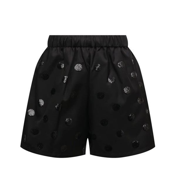 Prada ReNylon Sequin Polka Dot Shorts | Designer code: 22R757S2211Z5G | Luxury Fashion Eshop | Lamode.com.hk