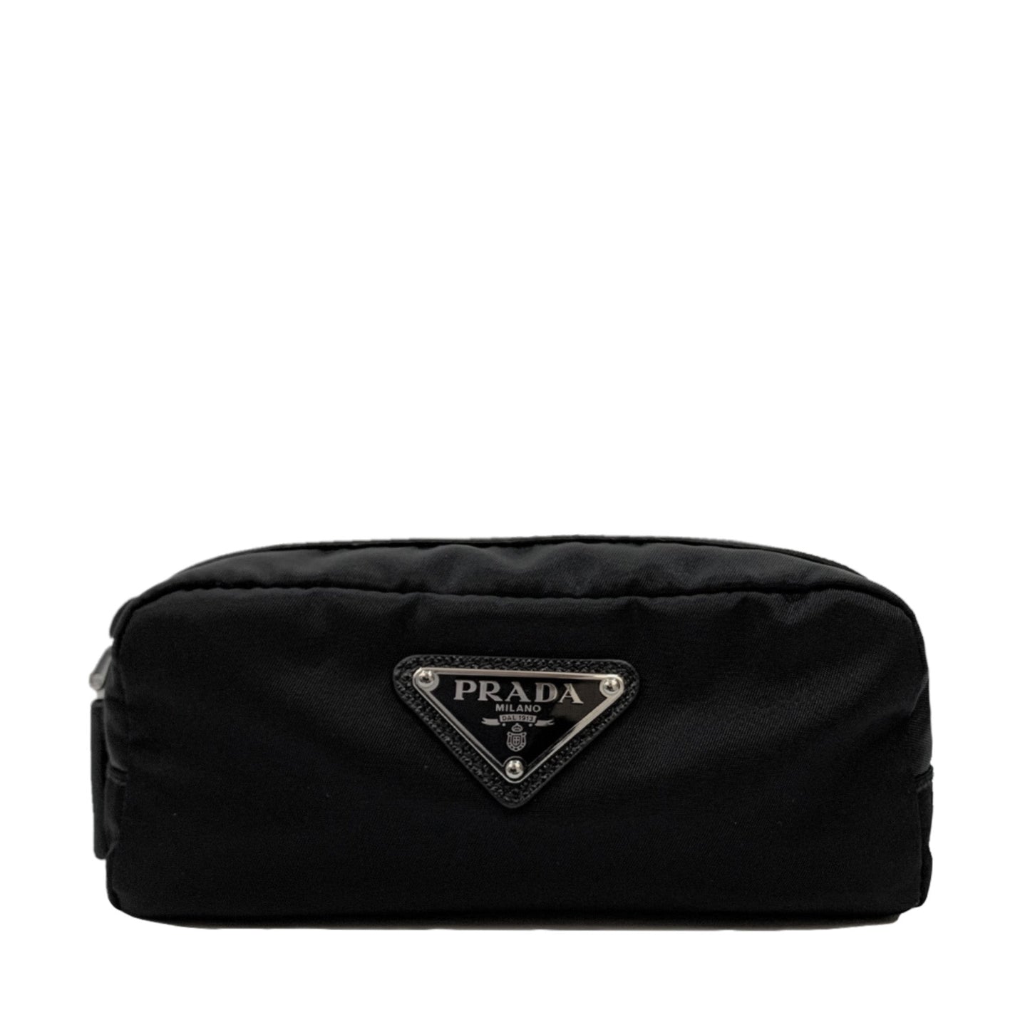 Prada Triangle Logo Plaque Wash Bag | Designer code: 2NA0462DMH | Luxury Fashion Eshop | Lamode.com.hk