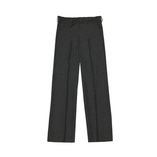 Prada Melange Dark Grey Wool Pant | Designer code: UPA669S22211CZ | Luxury Fashion Eshop | Lamode.com.hk
