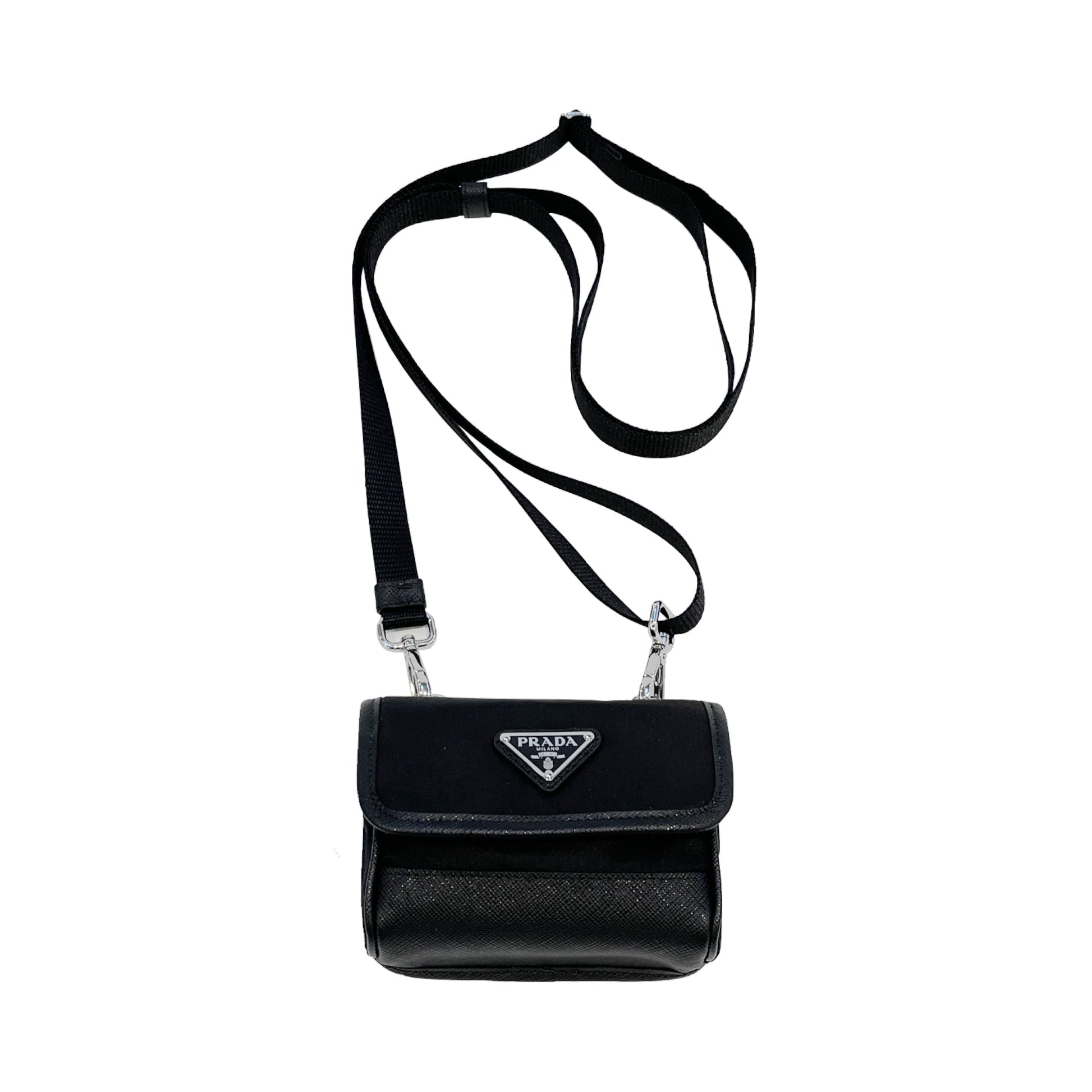 Prada Triangle Logo Small Pouch | Designer code: 2ZT0222DMH | Luxury Fashion Eshop | Lamode.com.hk