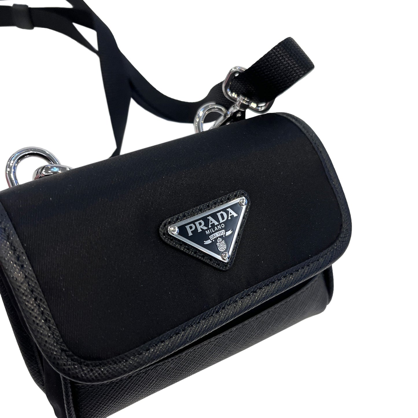 Prada Triangle Logo Small Pouch | Designer code: 2ZT0222DMH | Luxury Fashion Eshop | Lamode.com.hk