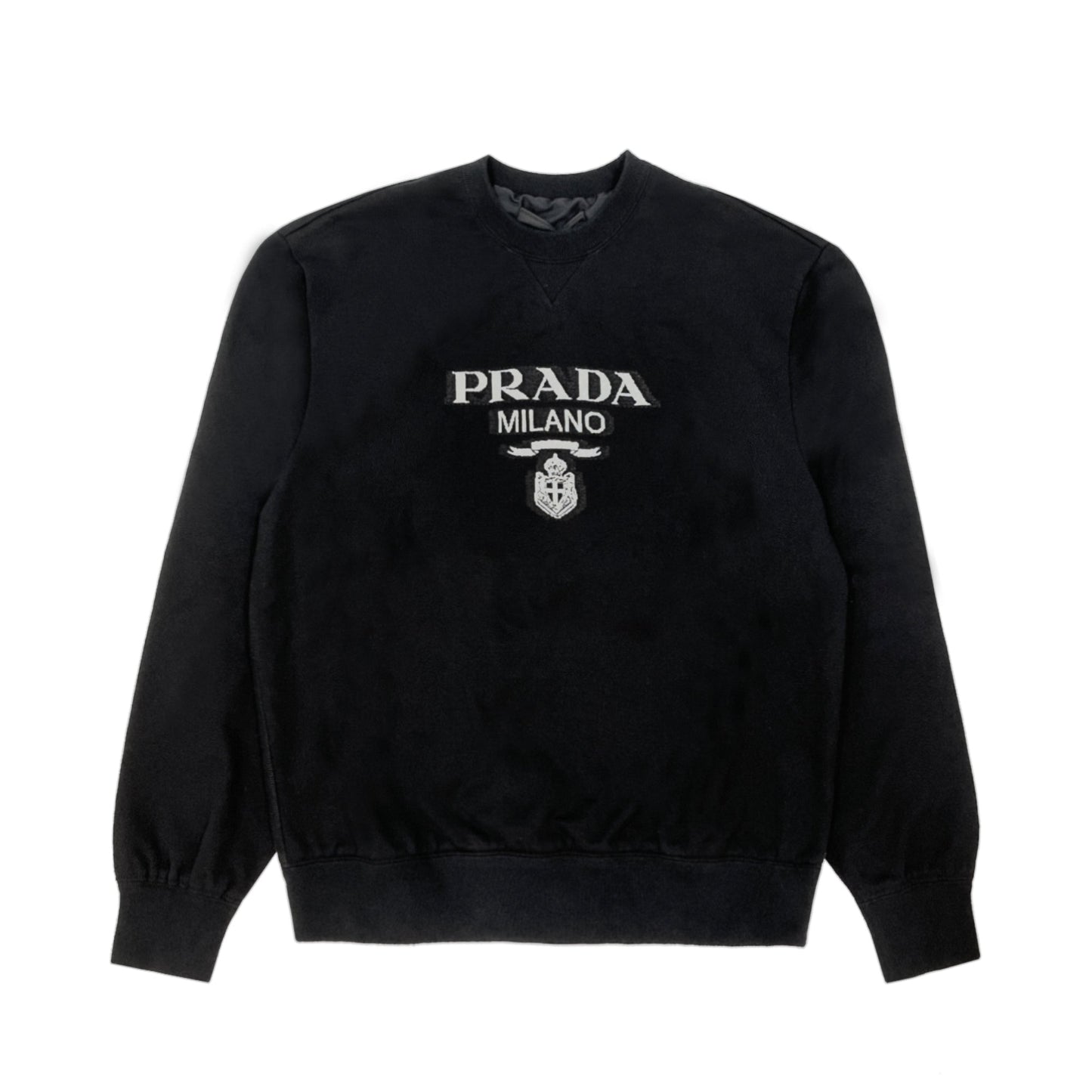 Prada Intarsia Knit Logo Sweatshirt | Designer code: UJL148S2021Y13 | Luxury Fashion Eshop | Lamode.com.hk