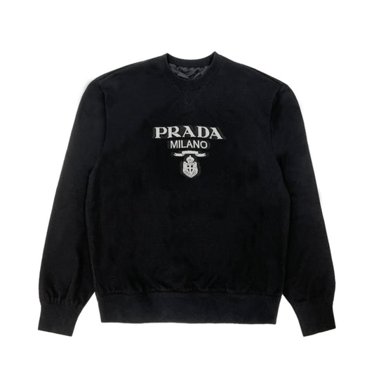 Prada Intarsia Knit Logo Sweatshirt | Designer code: UJL148S2021Y13 | Luxury Fashion Eshop | Lamode.com.hk