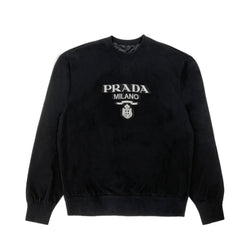 Prada Intarsia Knit Logo Sweatshirt | Designer code: UJL148S2021Y13 | Luxury Fashion Eshop | Lamode.com.hk