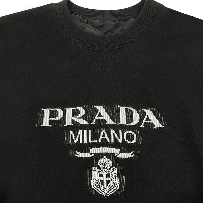 Prada Intarsia Knit Logo Sweatshirt | Designer code: UJL148S2021Y13 | Luxury Fashion Eshop | Lamode.com.hk