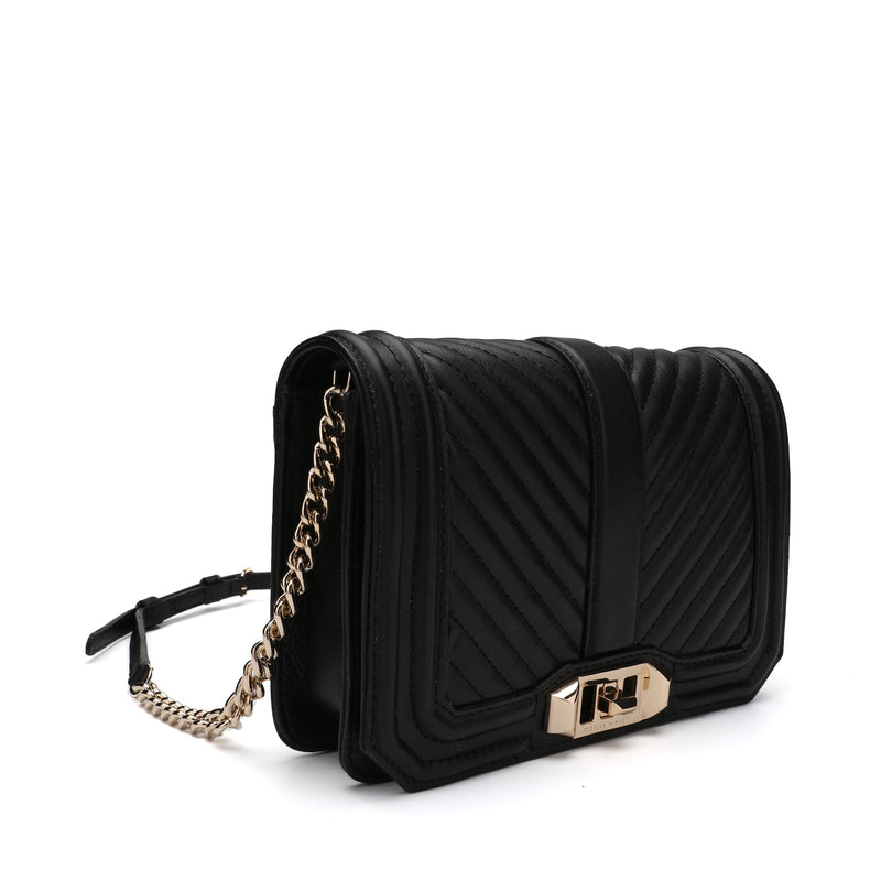 Rebecca Minkoff Chevron Quilted Small Love Crossbody Bag | Designer code: HU18ICQX45 | Luxury Fashion Eshop | Lamode.com.hk