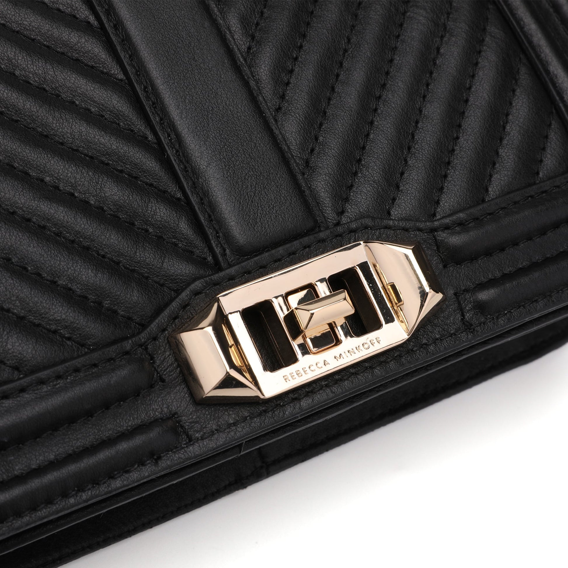Rebecca Minkoff Chevron Quilted Small Love Crossbody Bag | Designer code: HU18ICQX45 | Luxury Fashion Eshop | Lamode.com.hk
