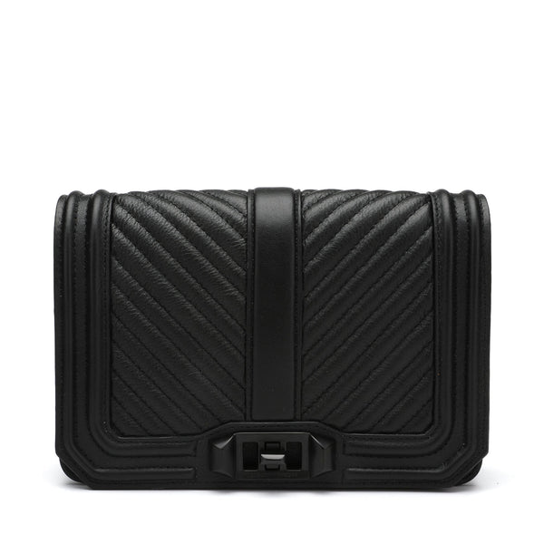 Rebecca Minkoff Chevron Quilted Small Love Crossbody Bag | Designer code: HU18MCQX45 | Luxury Fashion Eshop | Lamode.com.hk