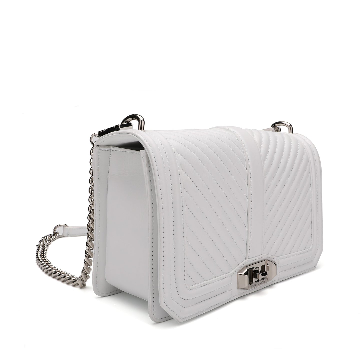 Rebecca Minkoff Chevron Quilted Love Crossbody Bag | Designer code: HH18ECQX08 | Luxury Fashion Eshop | Lamode.com.hk