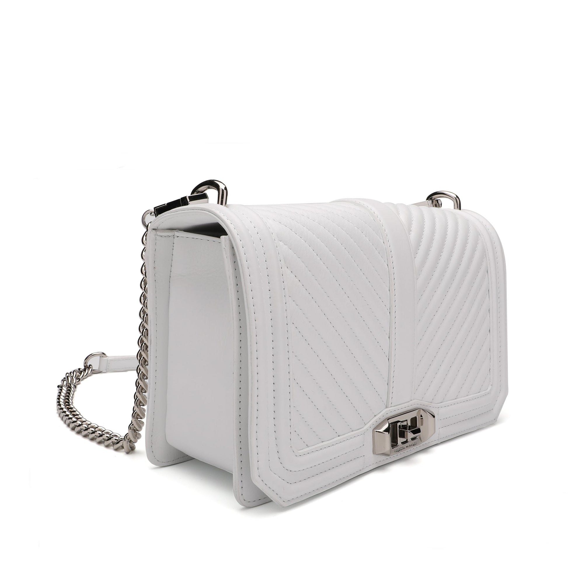 Rebecca Minkoff Chevron Quilted Love Crossbody Bag | Designer code: HH18ECQX08 | Luxury Fashion Eshop | Lamode.com.hk