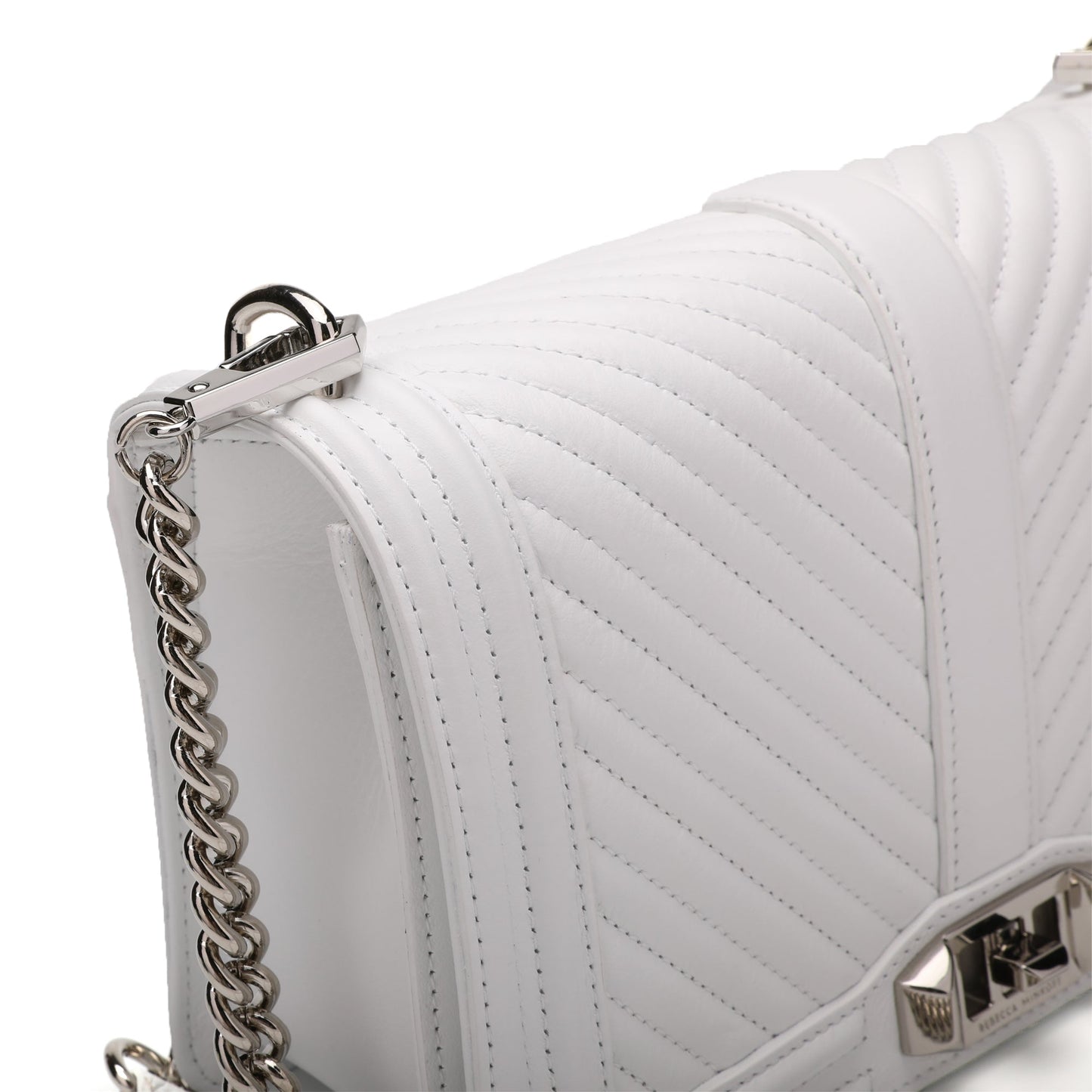 Rebecca Minkoff Chevron Quilted Love Crossbody Bag | Designer code: HH18ECQX08 | Luxury Fashion Eshop | Lamode.com.hk
