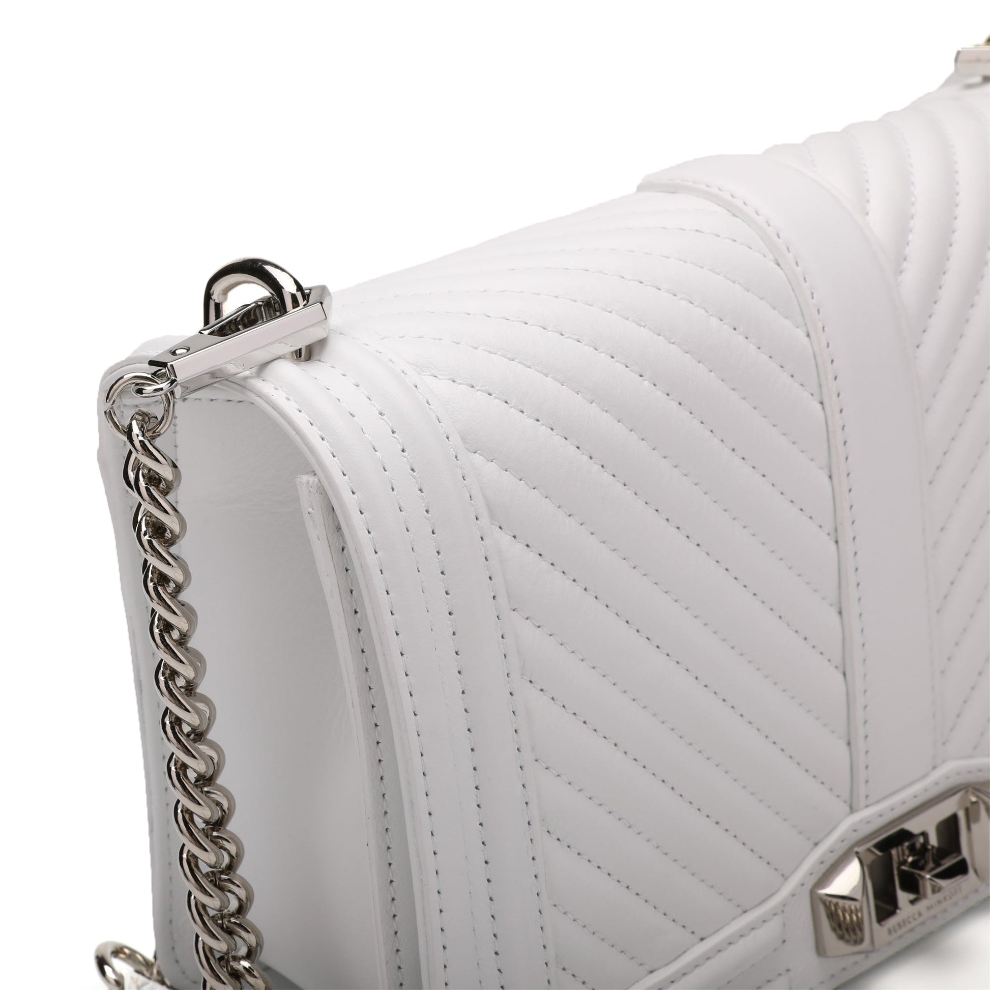 Rebecca Minkoff Chevron Quilted Love Crossbody Bag | Designer code: HH18ECQX08 | Luxury Fashion Eshop | Lamode.com.hk