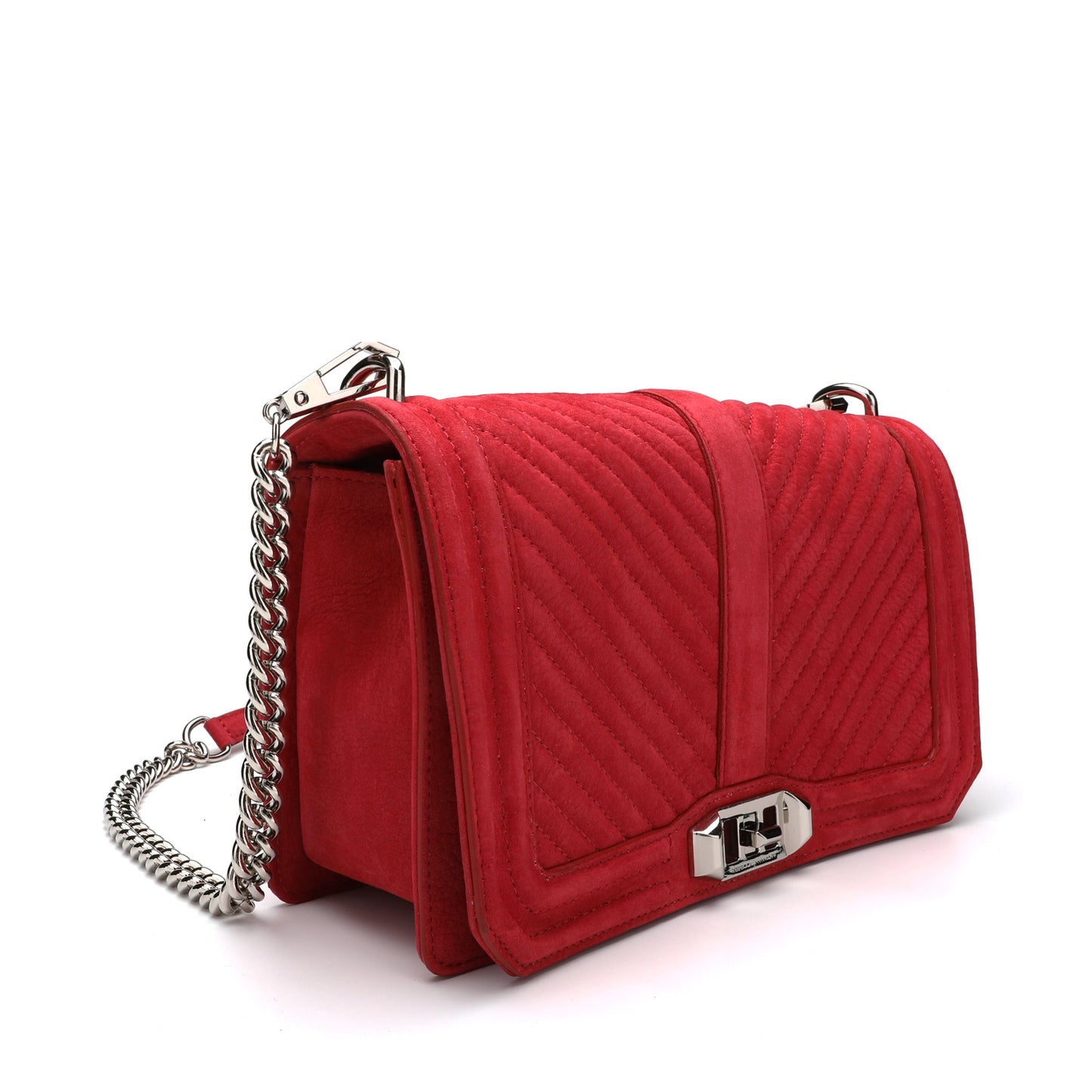 Rebecca Minkoff Chevron Quilted Love Crossbody Bag | Designer code: HH18ECQX08 | Luxury Fashion Eshop | Lamode.com.hk