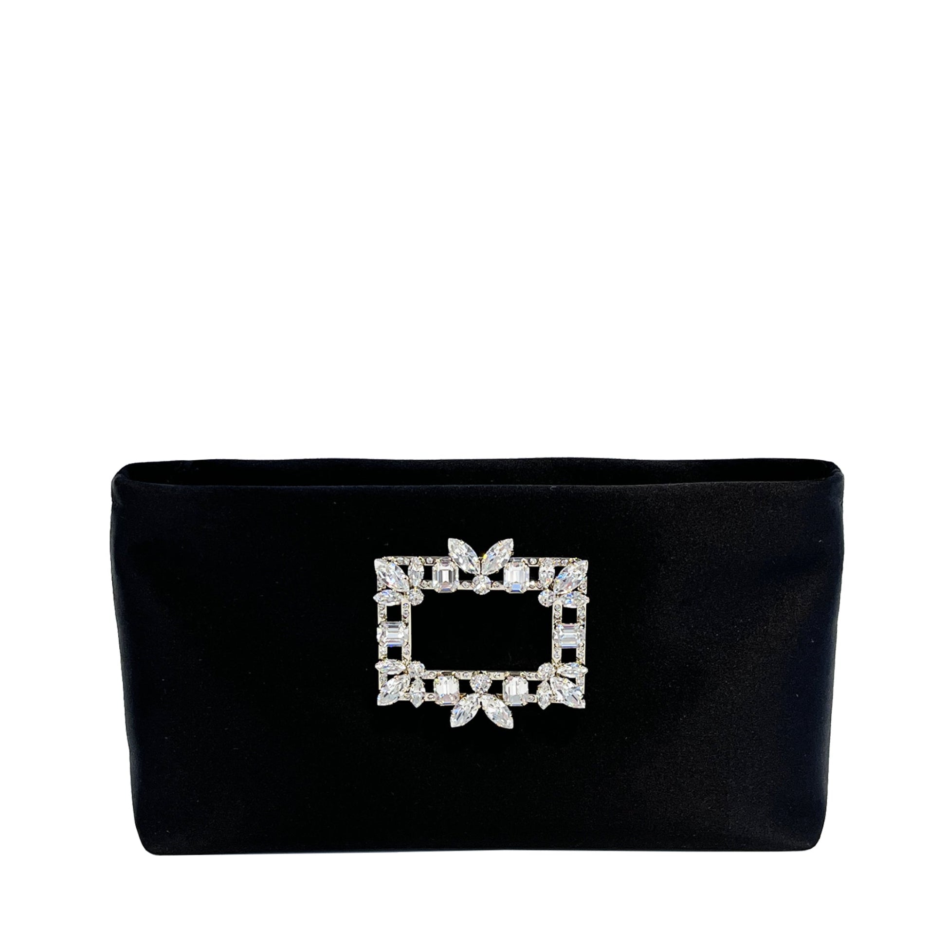 Roger Vivier Nightlily Mini Satin Shoulder Bag | Designer code: RBWAMZW0100Q5K | Luxury Fashion Eshop | Lamode.com.hk