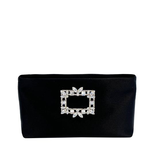 Roger Vivier Nightlily Mini Satin Shoulder Bag | Designer code: RBWAMZW0100Q5K | Luxury Fashion Eshop | Lamode.com.hk