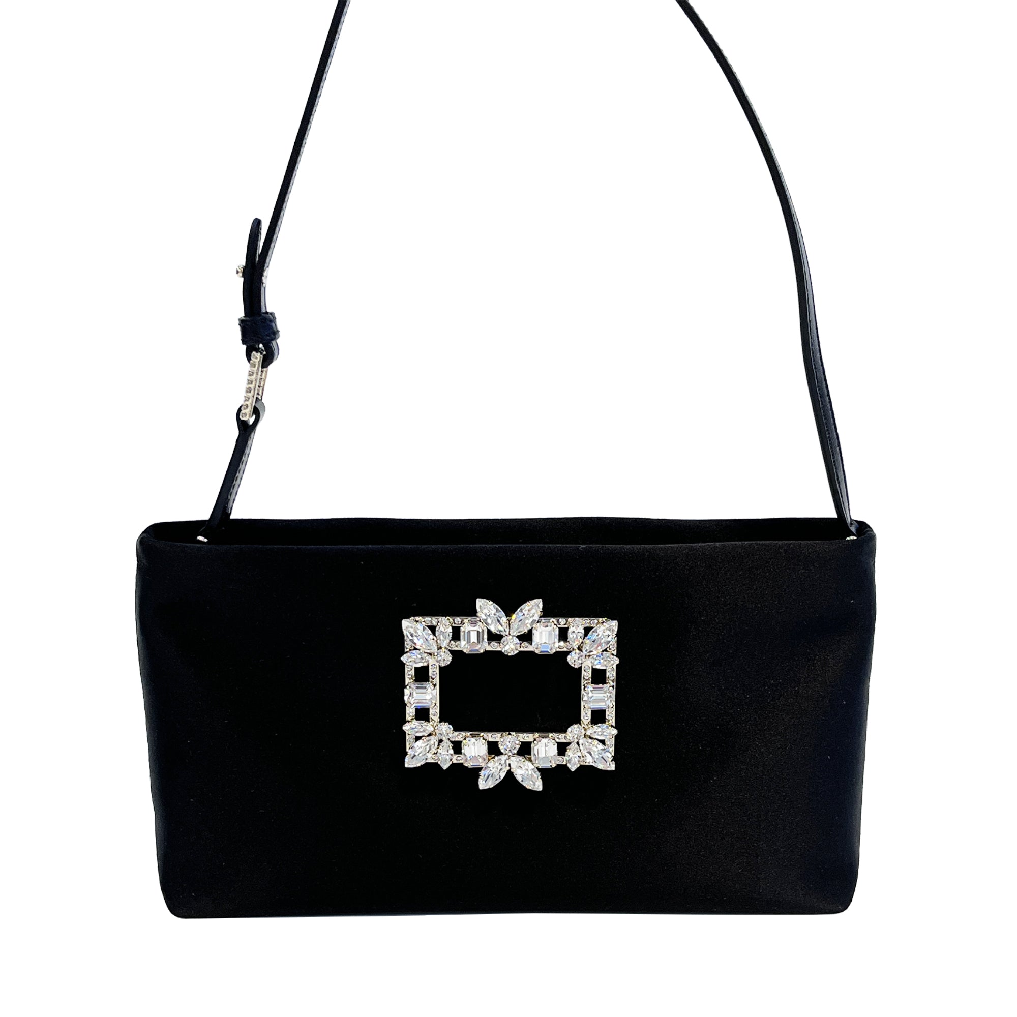 【Roger Vivier】 RV ナイトリリー ミニバッグ サテン Roger Vivier】 RV ナイトリリー ミニバッグ サテン (Roger