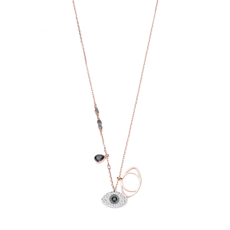 Maya CZ Evil Eye Layered Necklace – Sterling Forever