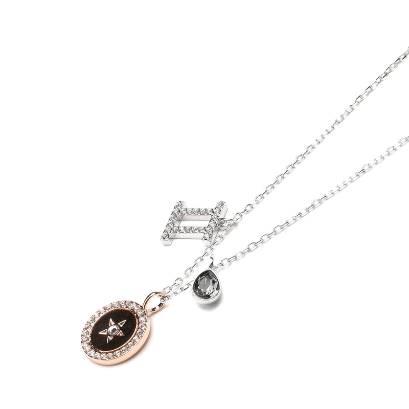 Gemini swarovski necklace discount