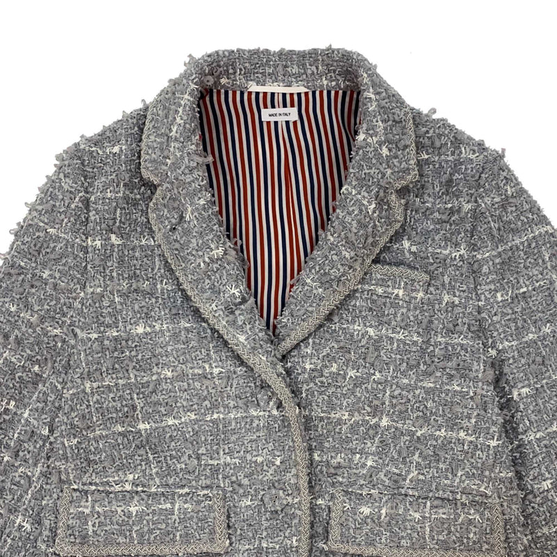 Thom Browne Tweed Single Breasted Blazer | Designer code: FBC812EF0054 | Luxury Fashion Eshop | Lamode.com.hk