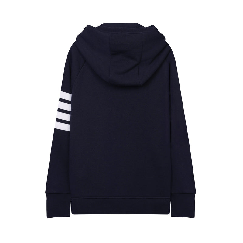 Thom Browne Engineered 4 Bar Zip Up Jersey Hoodie | Designer code: MJT022H00535 | Luxury Fashion Eshop | Lamode.com.hk