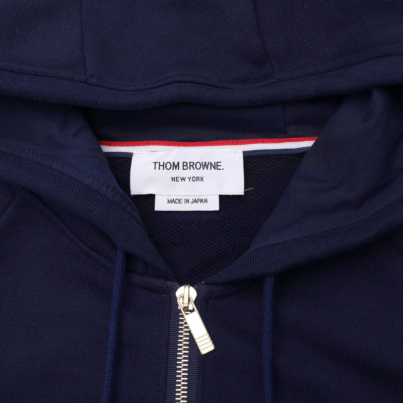 Thom Browne Engineered 4 Bar Zip Up Jersey Hoodie | Designer code: MJT022H00535 | Luxury Fashion Eshop | Lamode.com.hk
